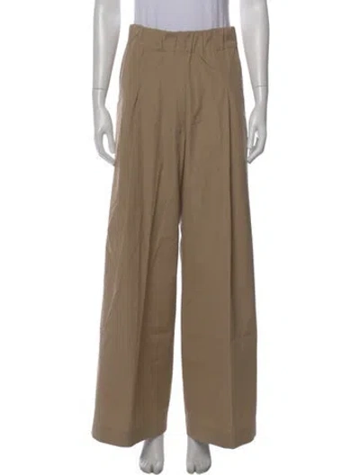 Pre-owned Dries Van Noten Wide Leg Pants In Brown