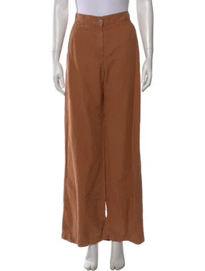 Pre-owned Dries Van Noten Wide Leg Pants In Brown