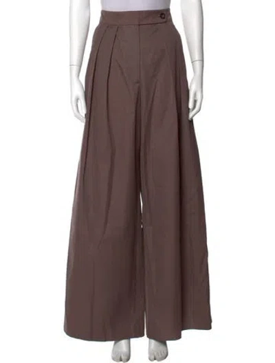 Pre-owned Dries Van Noten Wide Leg Pants In Brown