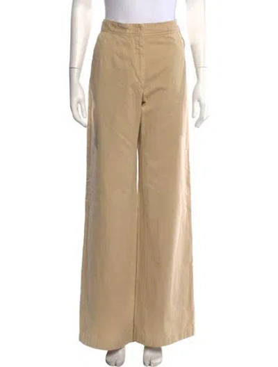 Pre-owned Dries Van Noten Wide Leg Pants In Brown