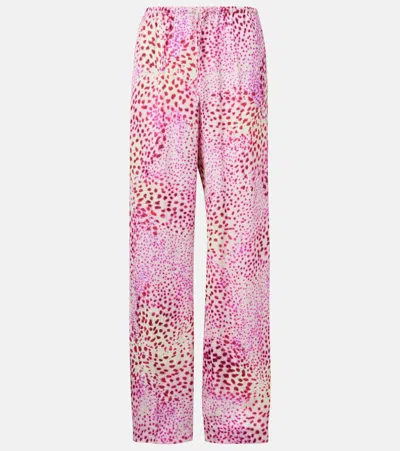Dries Van Noten Wide-leg Pants In Fuchsia