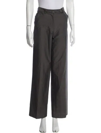 Pre-owned Dries Van Noten Wide Leg Pants In Gray