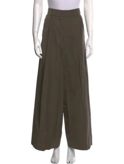 Pre-owned Dries Van Noten Wide Leg Pants In Green