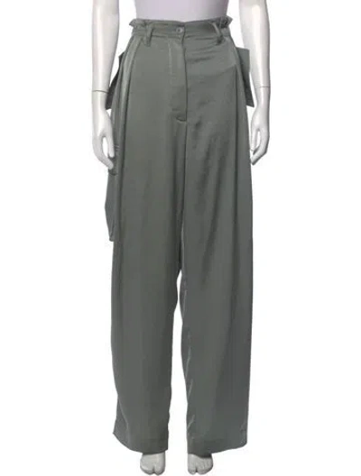 Pre-owned Dries Van Noten Wide Leg Pants In Green