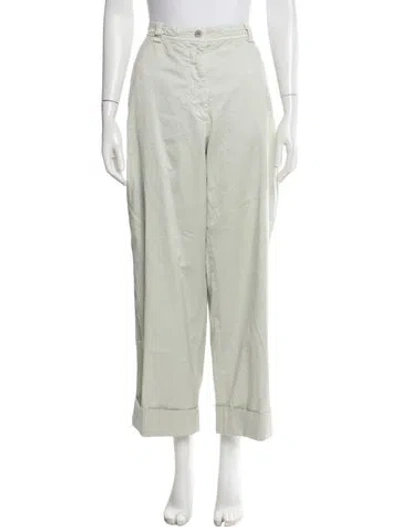 Pre-owned Dries Van Noten Wide Leg Pants In Green