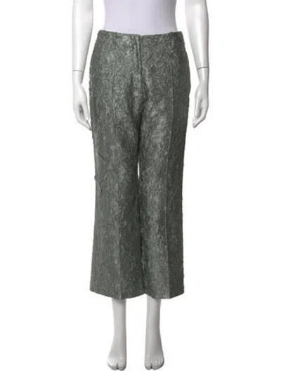 Pre-owned Dries Van Noten Wide Leg Pants In Green