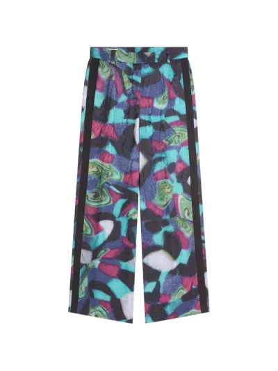 Dries Van Noten Wide Leg Pants In Multi