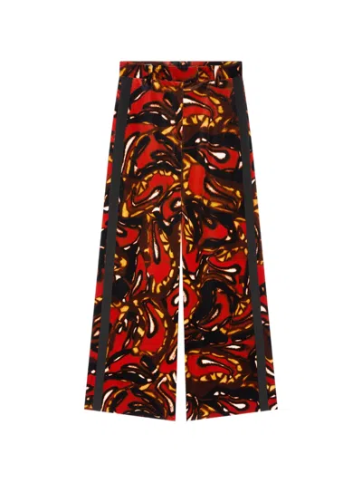 Dries Van Noten Wide Leg Pants In Multi
