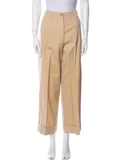 Pre-owned Dries Van Noten Wide Leg Pants In Neutral