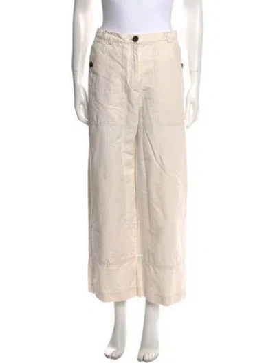 Pre-owned Dries Van Noten Wide Leg Pants In Neutral