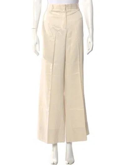Pre-owned Dries Van Noten Wide Leg Pants In Neutral