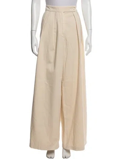 Pre-owned Dries Van Noten Wide Leg Pants In Neutral