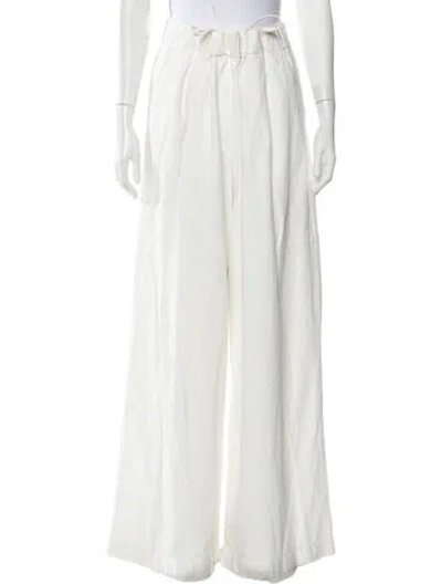 Pre-owned Dries Van Noten Wide Leg Pants In Neutral