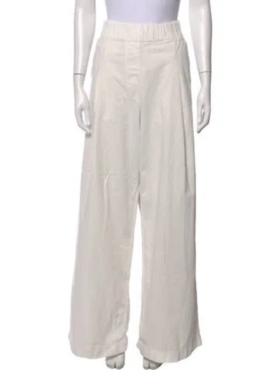 Pre-owned Dries Van Noten Wide Leg Pants In Neutrals