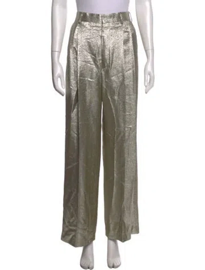 Pre-owned Dries Van Noten Wide Leg Pants In Neutrals
