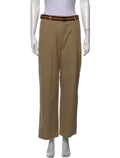 Pre-owned Dries Van Noten Wide Leg Pants In Neutrals