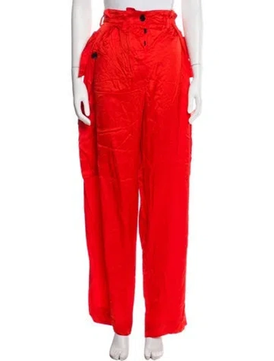 Pre-owned Dries Van Noten Wide Leg Pants In Orange