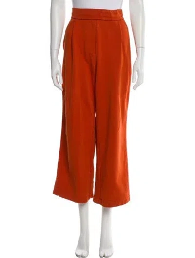 Pre-owned Dries Van Noten Wide Leg Pants In Orange