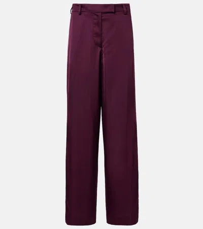 Dries Van Noten Wide-leg Pants In Purple