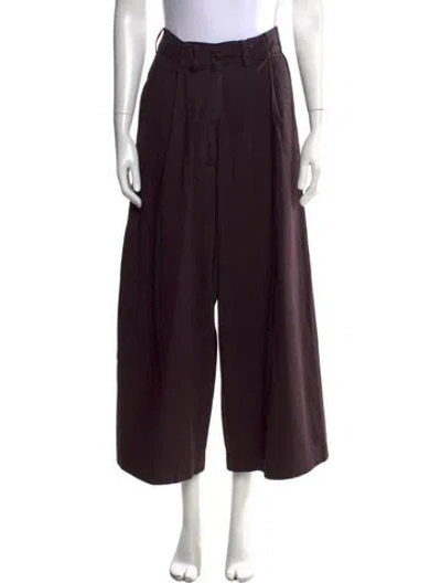Pre-owned Dries Van Noten Wide Leg Pants In Purple