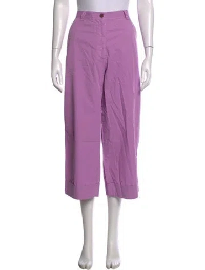 Pre-owned Dries Van Noten Wide Leg Pants In Purple