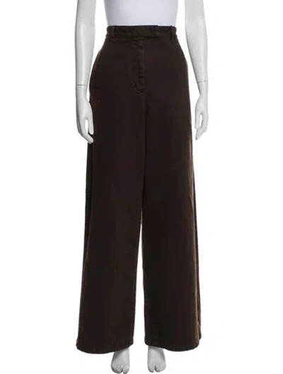 Pre-owned Dries Van Noten Wide Leg Pants W/ Tags In Brown