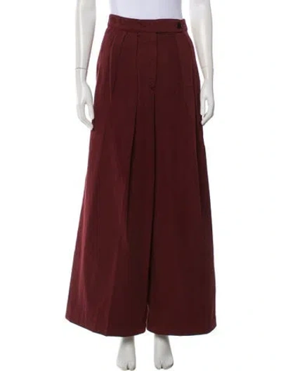 Pre-owned Dries Van Noten Wide Leg Pants W/ Tags In Burgundy