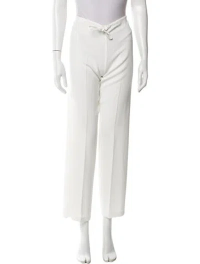 Pre-owned Dries Van Noten Wide Leg Pants In White