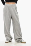 Dries Van Noten Wide Leg Pants With Drawstring Waist In Gray