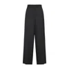 Dries Van Noten Wide-leg Penn Pants With Geometric Grey Pattern In Black