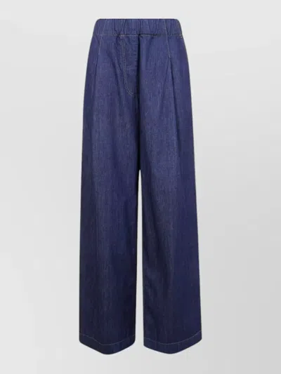 Dries Van Noten Wide Leg Silk Nylon Tailored Trousers In Multi