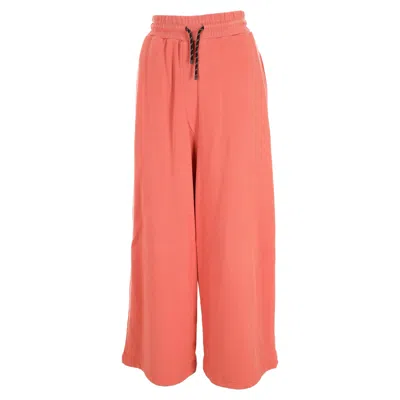 Pre-owned Dries Van Noten Wide Leg Sweat Pants In Orange Cotton