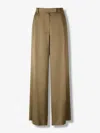 Dries Van Noten Wide Leg Trousers In Green