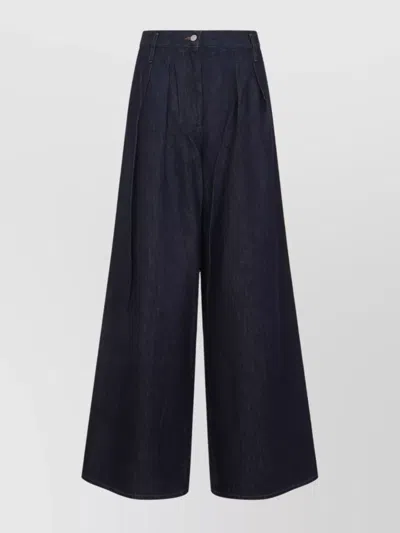 DRIES VAN NOTEN WIDE-LEG TROUSERS PLEATED FRONT