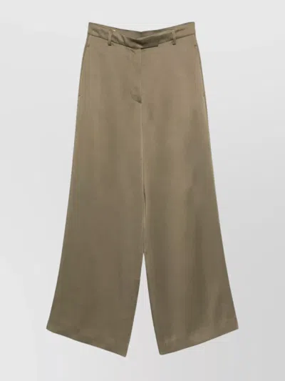 DRIES VAN NOTEN WIDE LEG TROUSERS POCKETS