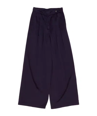 Dries Van Noten Wide Leg Trousers In Purple