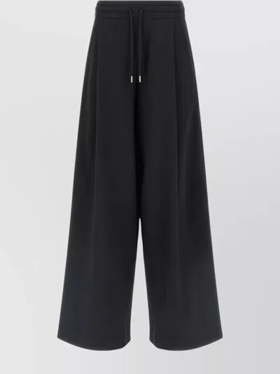 DRIES VAN NOTEN WIDE LEG TROUSERS SIDE POCKETS