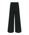 Dries Van Noten Velvet Insert Jeans Green In Black