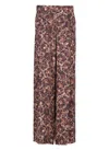 Dries Van Noten Floral Pattern Wide-leg Viscose Trousers