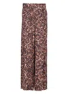 Dries Van Noten Floral Pattern Wide-leg Viscose Trousers