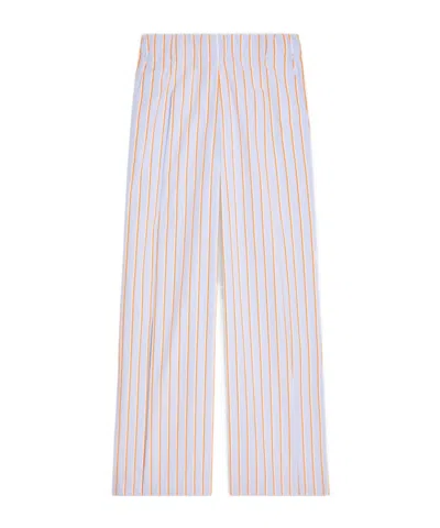 Dries Van Noten Wide Pleated Pants In Pink