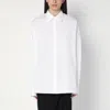 Dries Van Noten Wide White Shirt In Cotton Women In White