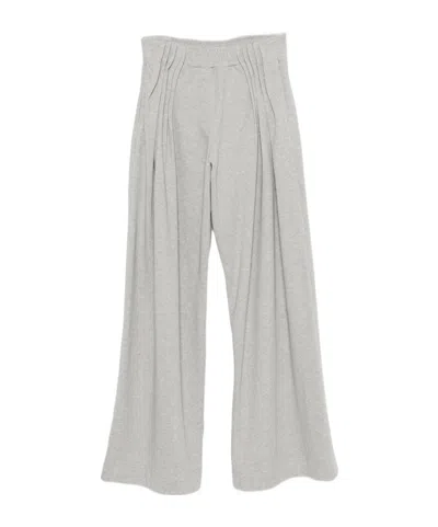 Dries Van Noten Pleated Wide-leg Trousers In Gray