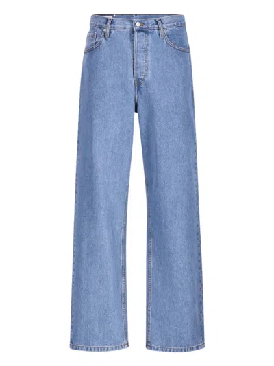 Dries Van Noten Wide-leg Jeans In Blue