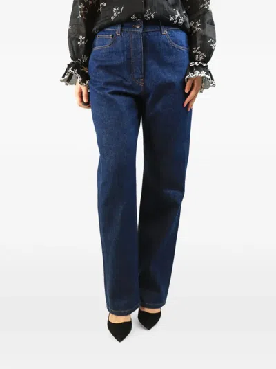 Pre-owned Dries Van Noten Wide-leg Jeans In Blue
