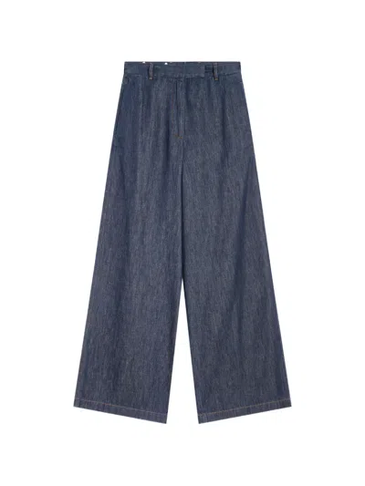 Dries Van Noten Wide-leg Jeans In Blue