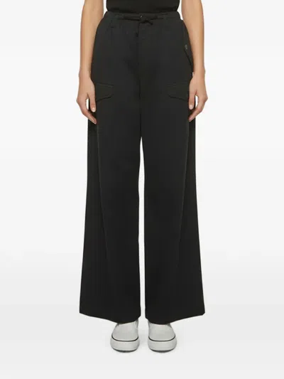 Pre-owned Dries Van Noten Wide-leg Track Pants In Black