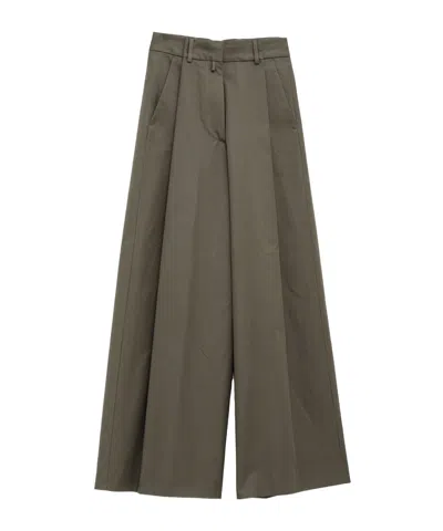 Dries Van Noten Wide-leg Trousers In Gray