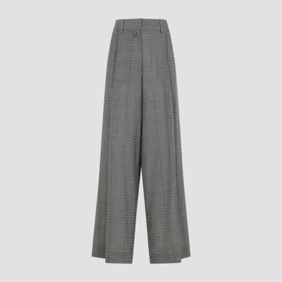 Dries Van Noten Wide-leg Wool Podium Pants In Gray