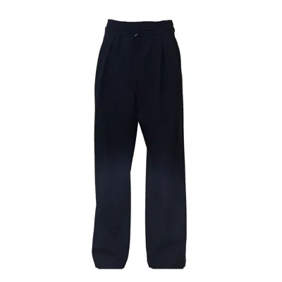 Dries Van Noten Wide-leg Wool Trousers With Irregular Pleats In Black